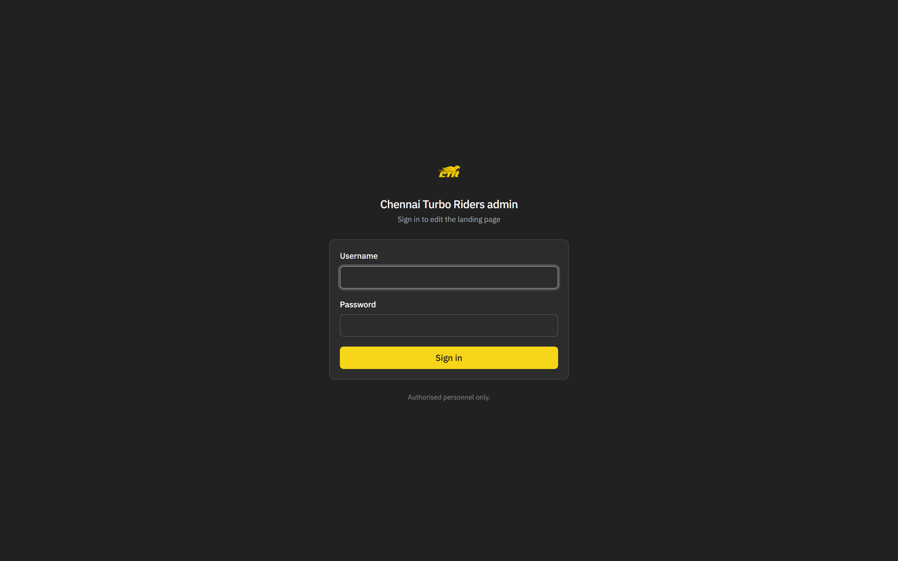 Console sign-in